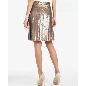 BCBG Maxazria Taupe Sequin Short Skirt, nwot, xxs
